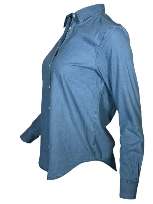 XACUS BLOUSE - MID BLUE DENIM